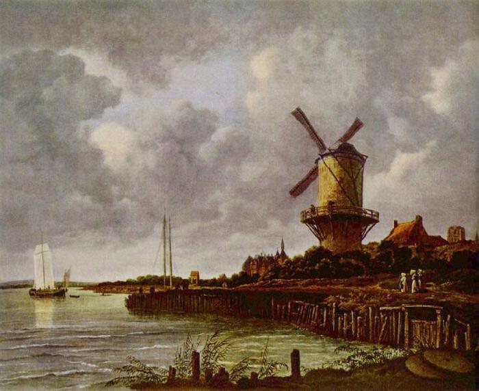 Jacob van Ruisdael Tower Mill at Wijk bij Duurstede, Netherlands,